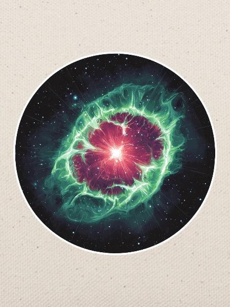 Astronomische Weltraum-Nebelschale