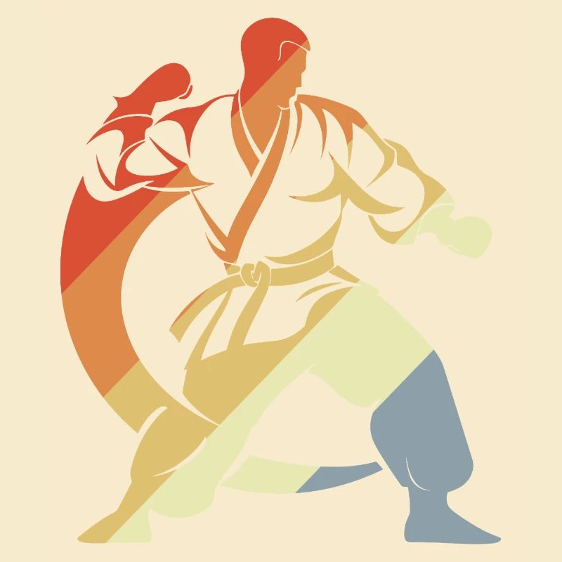 Karateka Skizze