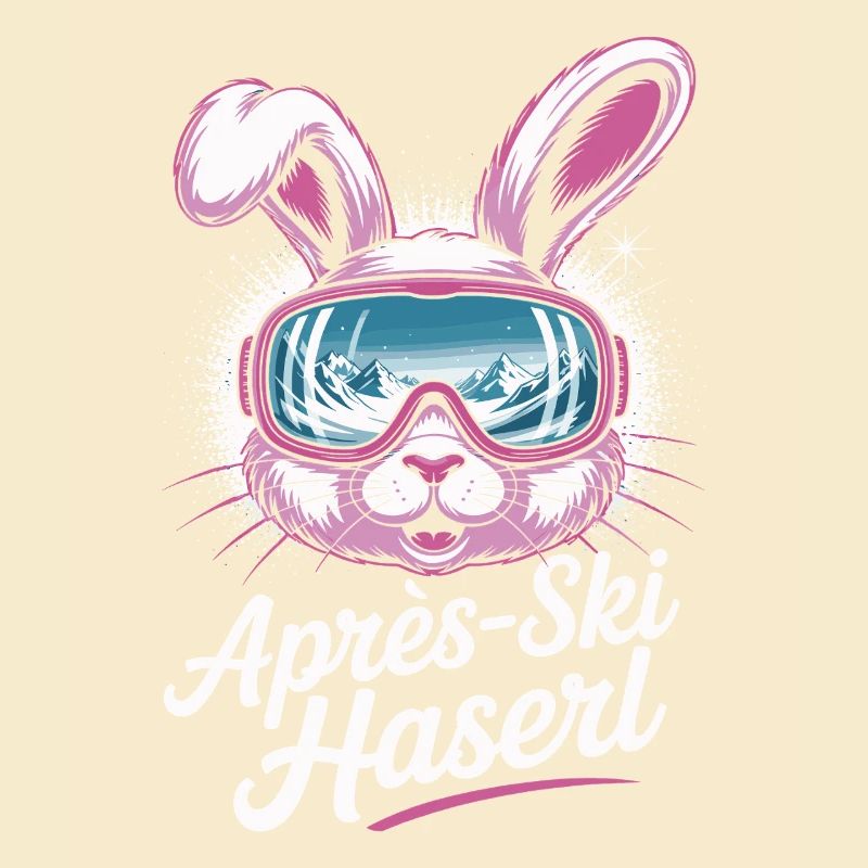 Après-ski bunny hut fun Skier ski bunny