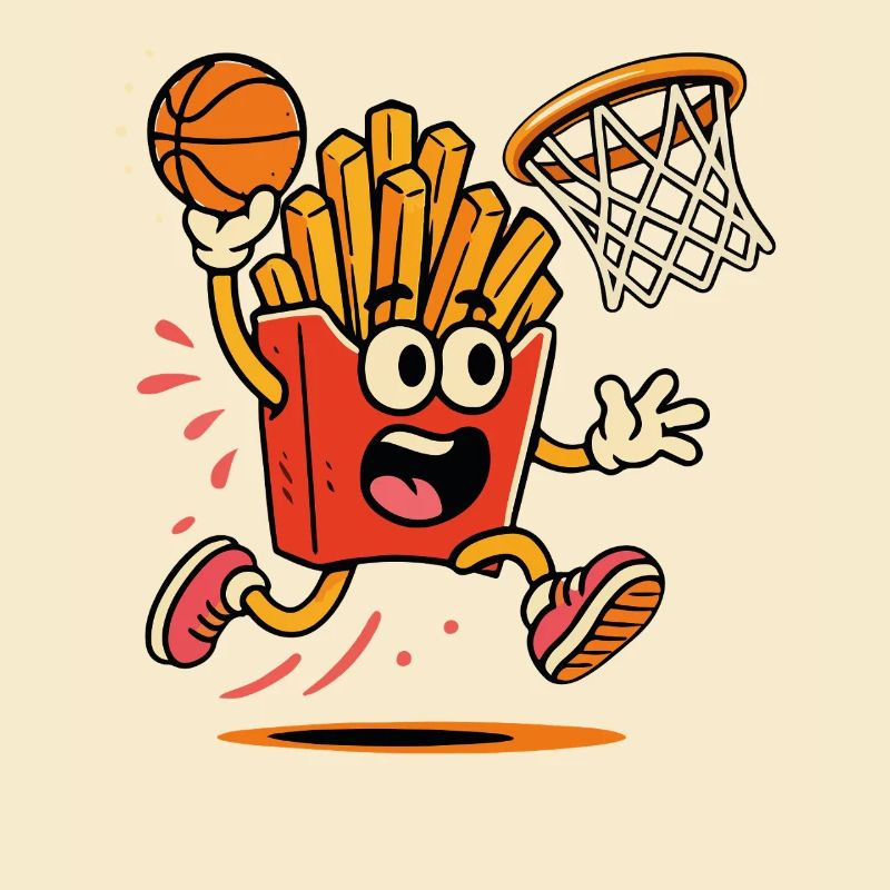 Pommes Basketballheld