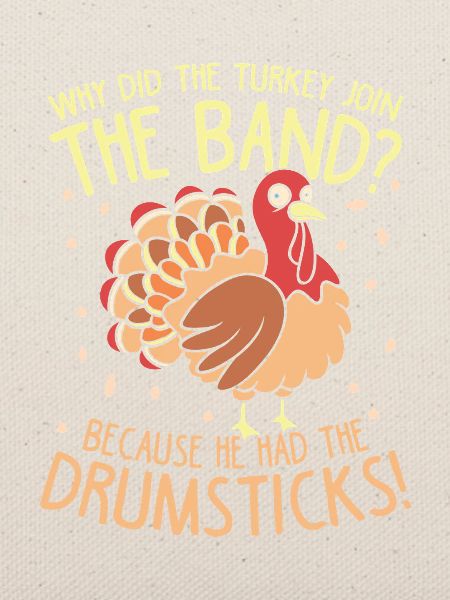 Truthahn in der Band: Drumsticks-Witz