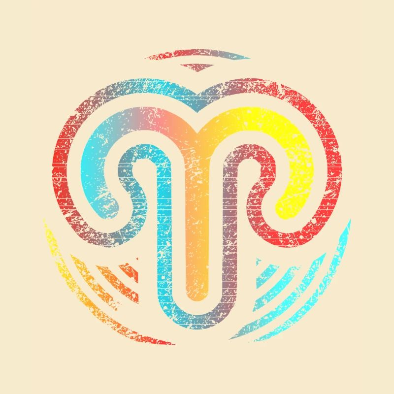 Design Widder-Sternzeichen der Astrologie