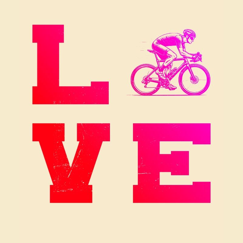 Message clair sur le vélo de route