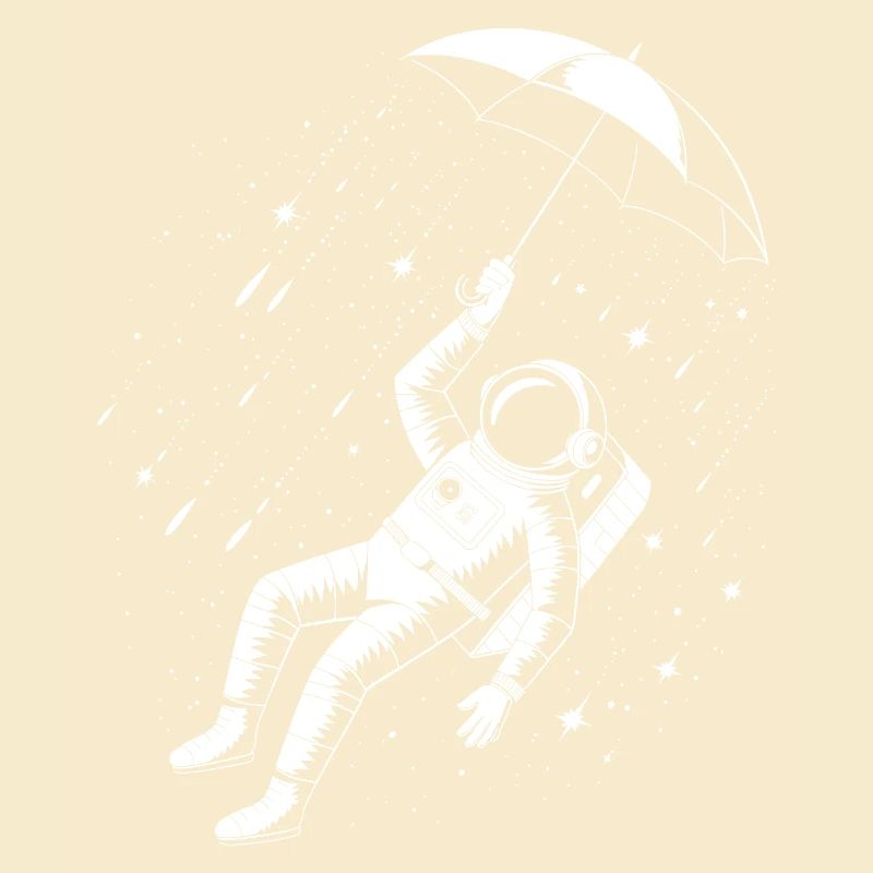 Astronaut Umbrella Space Rain