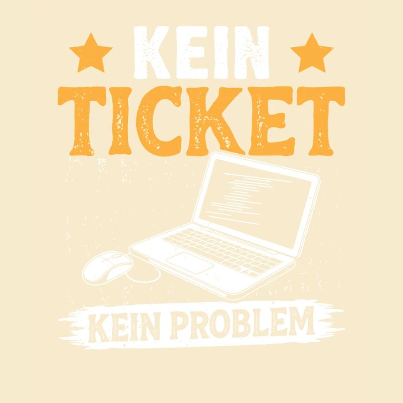 Nerd Computer NO TICKET NO PROBLEM FUNNY