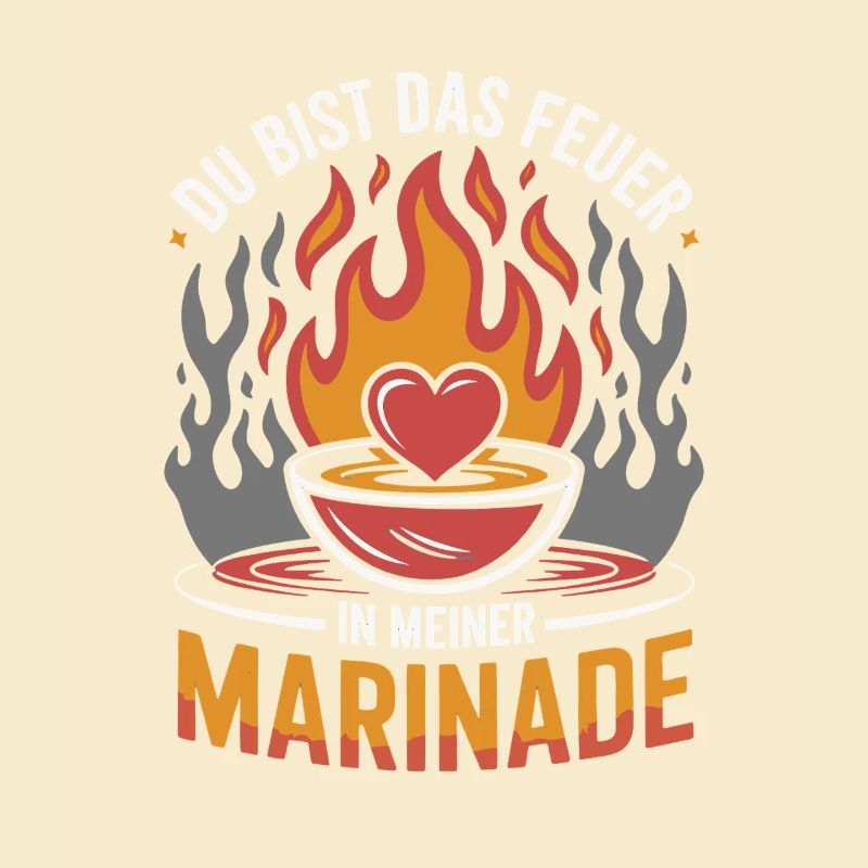 Tu es le feu dans mon grill de marinade en disant