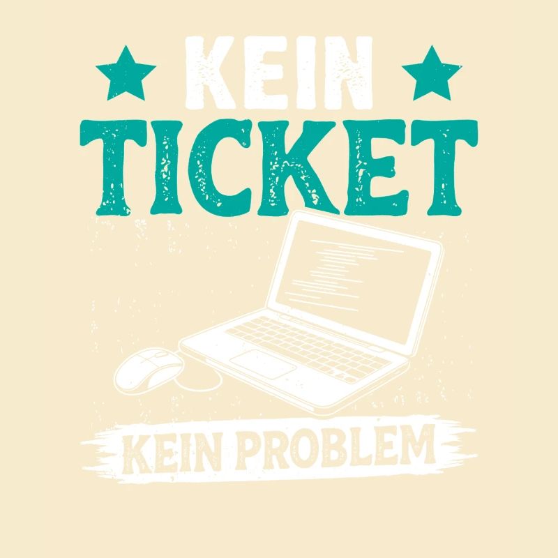 Nerd Computer NO TICKET NO PROBLEM FUNNY