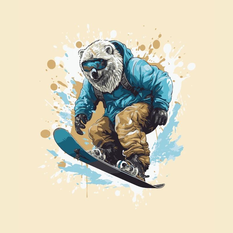 Polar Bear Snowboard Polar Bear