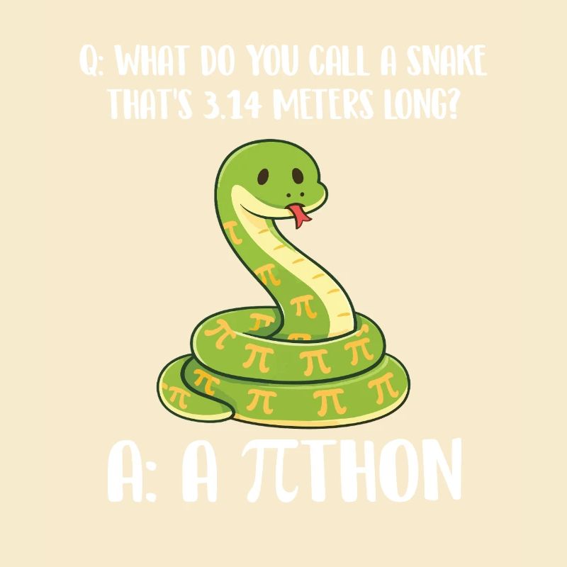 Blague sur le python de Pi Day de 3,14 mètres de long