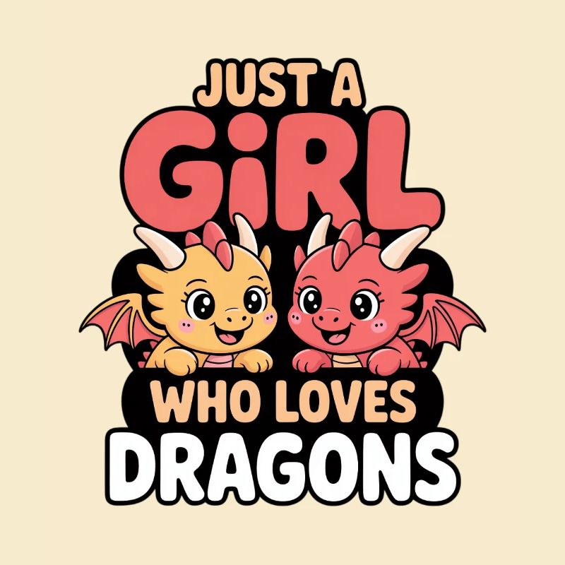 Nur ein Mädchen welches Drachen liebt