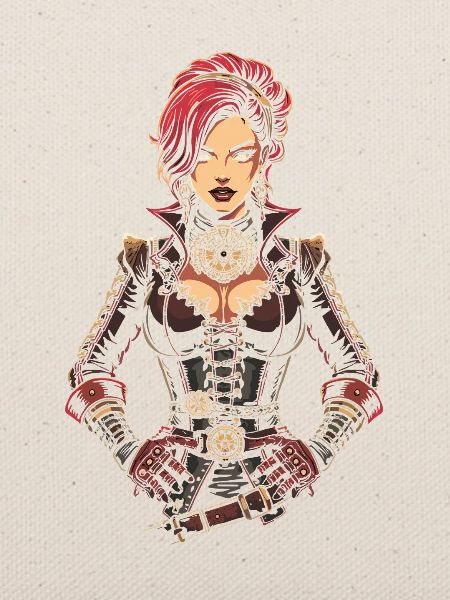 Steam Punk Schöne Frauen Steampunk