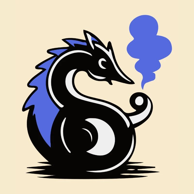 Blauer Glut-Seepferdchen