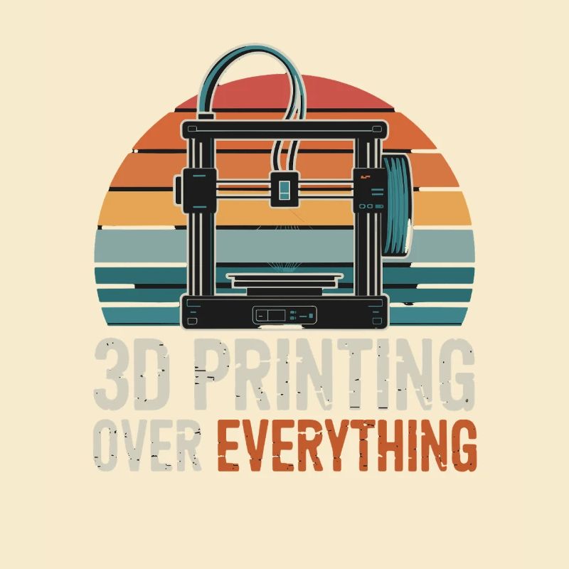  3D Printing Over Everything Retro 3D Druck Maker