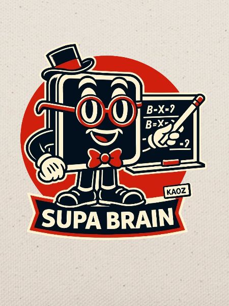Supa Brain Gehirn Mathe Held