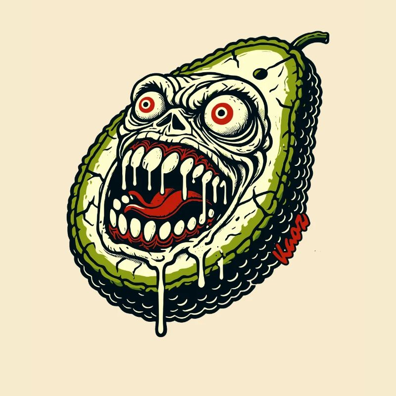 Spooky Monster Avocado