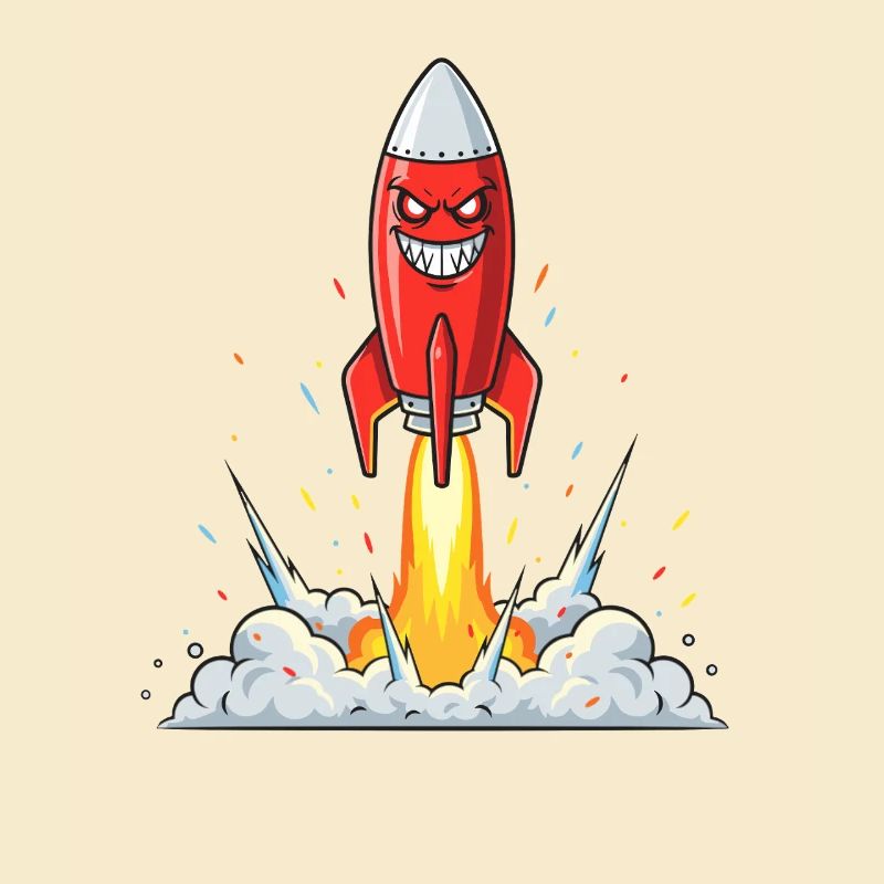 Angry Rocket Comic Character