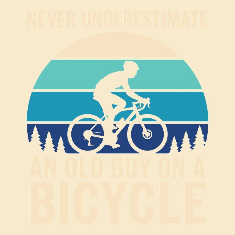 Never Underestimate Old Guy Bicycle