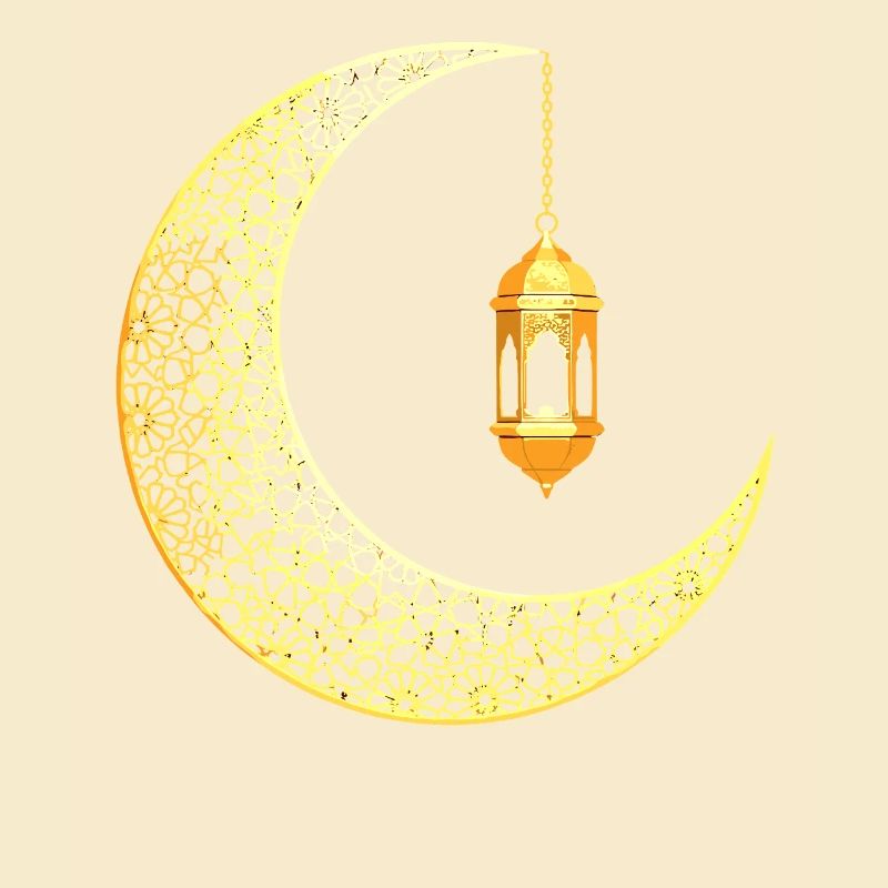 Ramadan Mondsichel Eid Mubarak