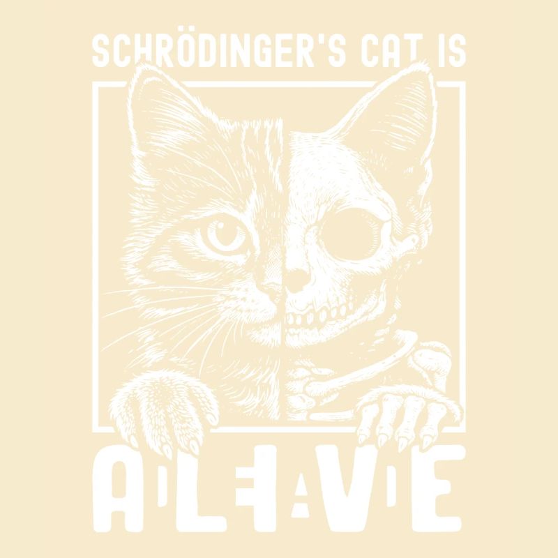 Le chat de Schrödinger vivant et mort