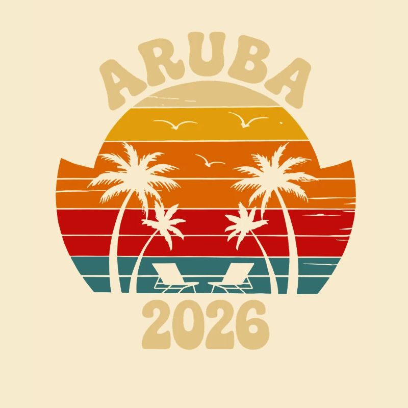 Aruba 2026 Sunset Palm Trees