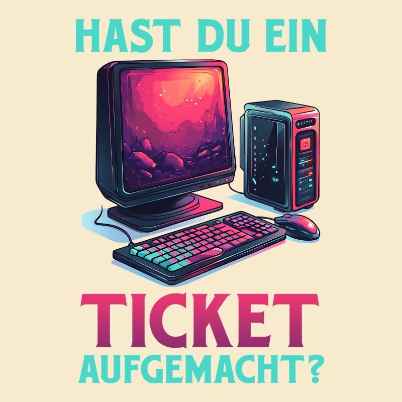 IT Support HAST DU EIN TICKET AUFGEMACHT Lustig