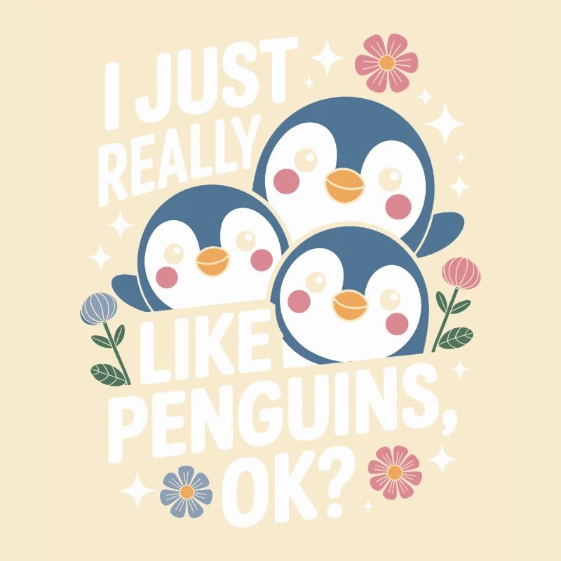 Pinguin Trio Spruchbild