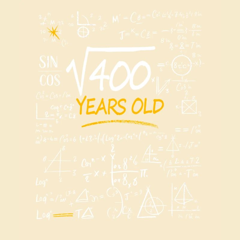 20 Years Birthday Math Formulas Funny