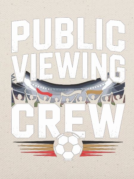 Public Viewing Crew Fußball Fan