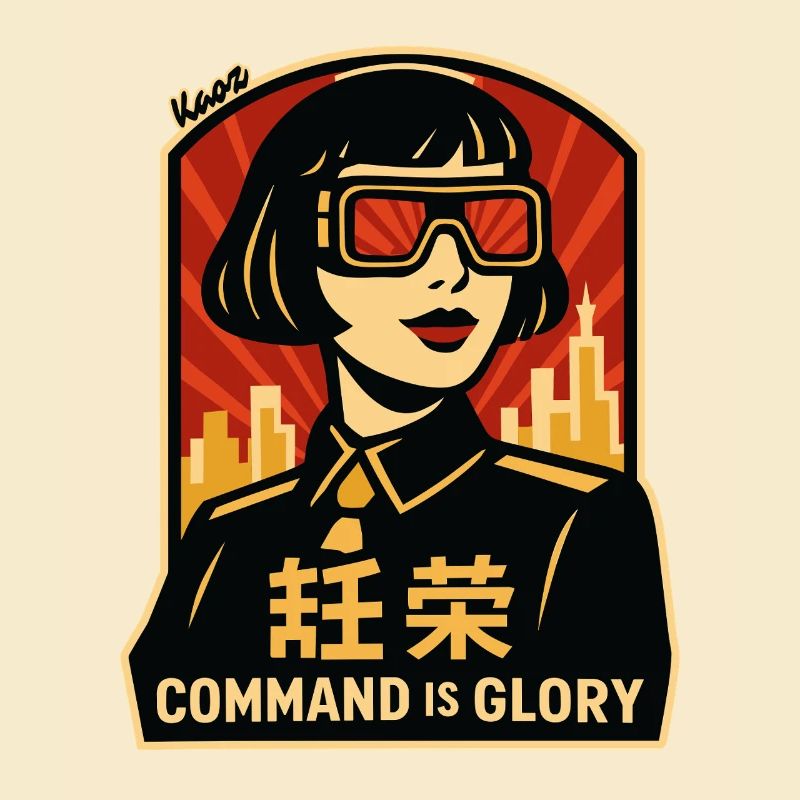Command Is Glory Retro Poster