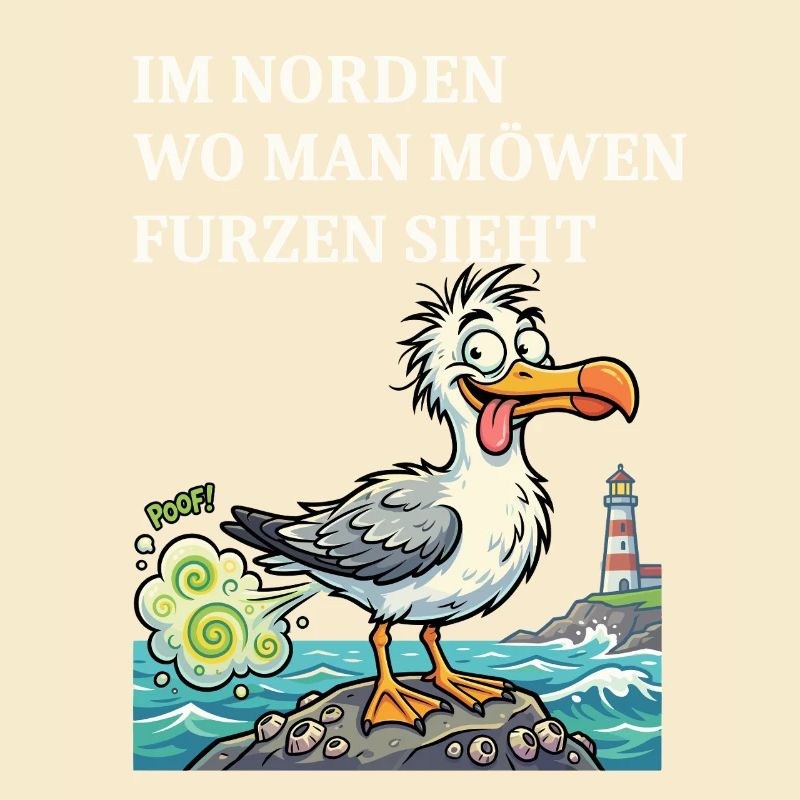 Norddeutscher Humor Spruch Möwe