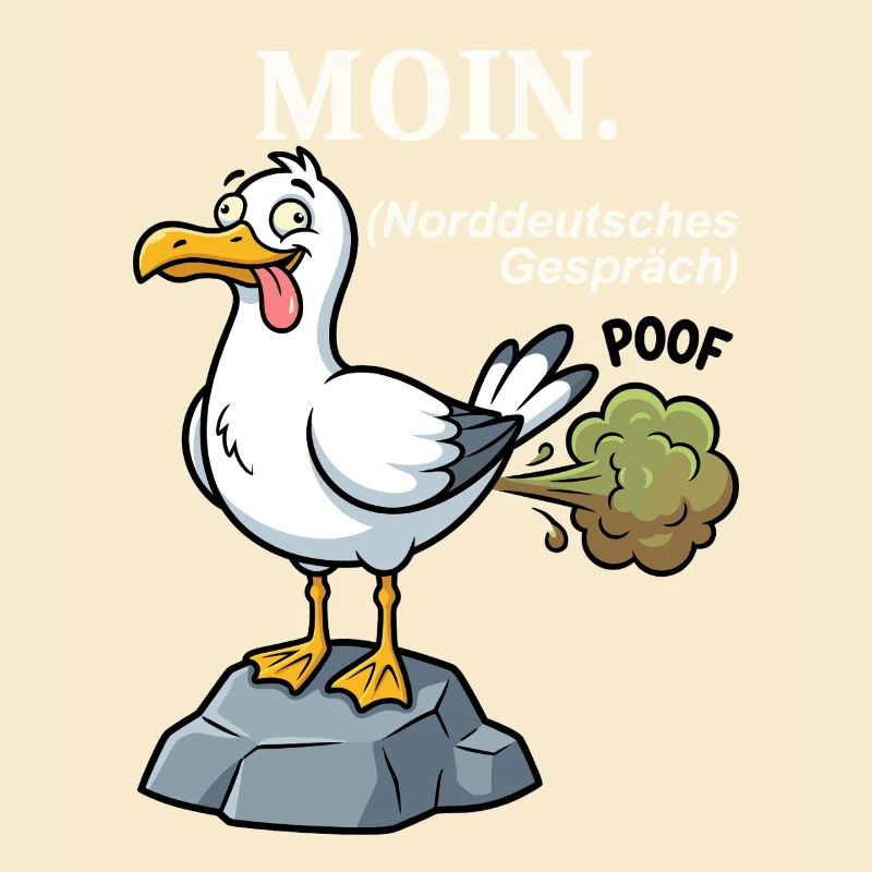 Norddeutscher Humor Spruch: MOIN