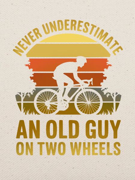 Retro Sunset Cyclist