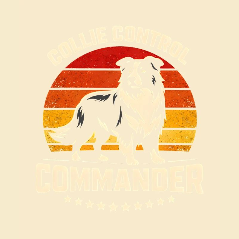Collie Commando | Border Collie Retro