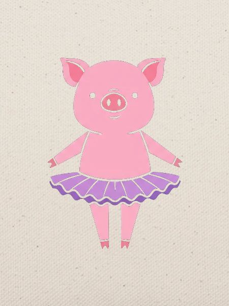 Süßes Schweinchen im Tutu