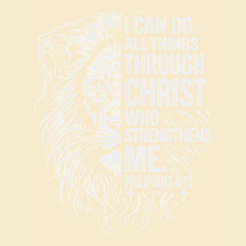 Lion's strength through Christ—Philippians 4:13