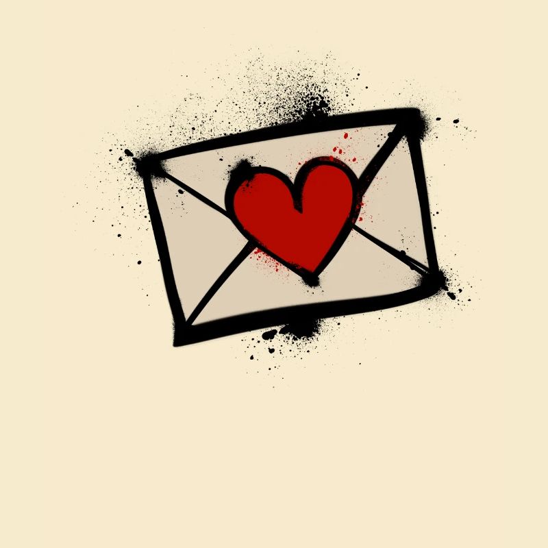 Heart Letter Graffiti Love Post