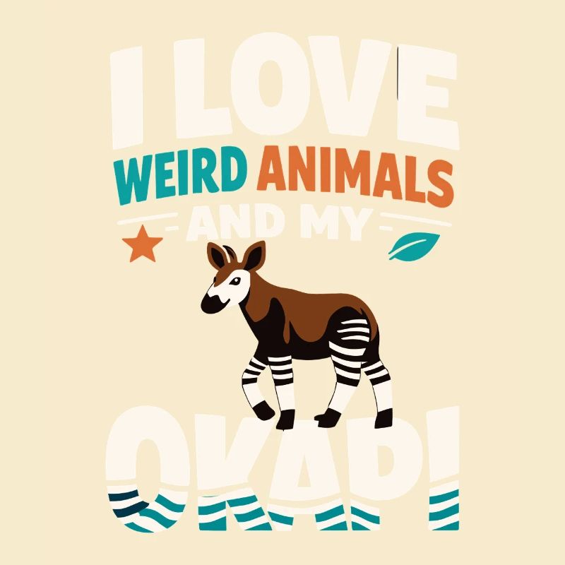 Okapi Lovers Okapi Animal Rare Wildlife Love