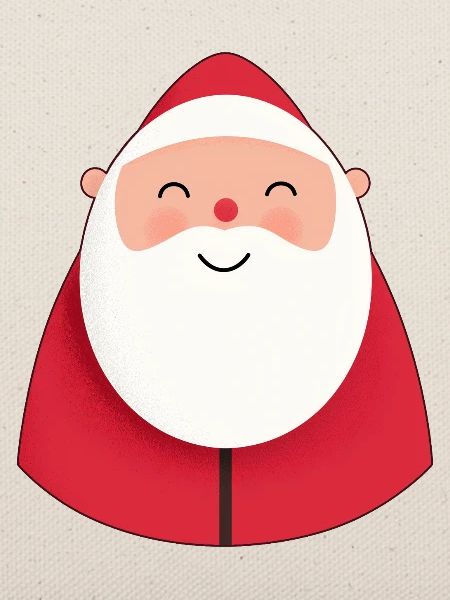 Kindisches Weihnachtsmann-Lächeln Spaß