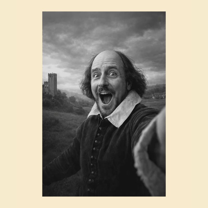 William Shakespeare Selfie