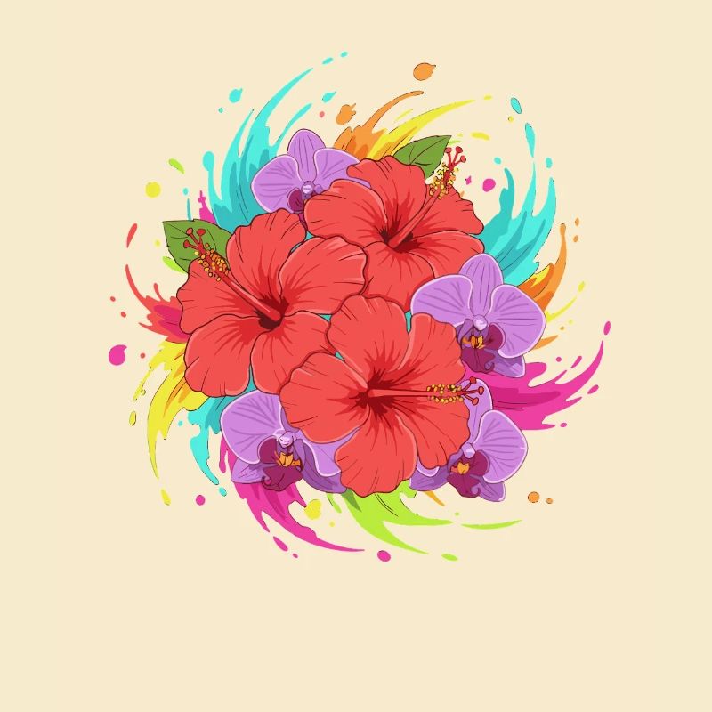 Hibiskus Farbenexplosion