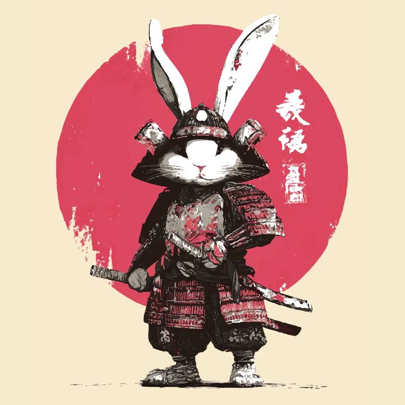 Bunny Samurai in Armor