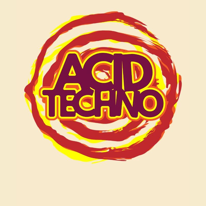 Acid Techno Neon Logo