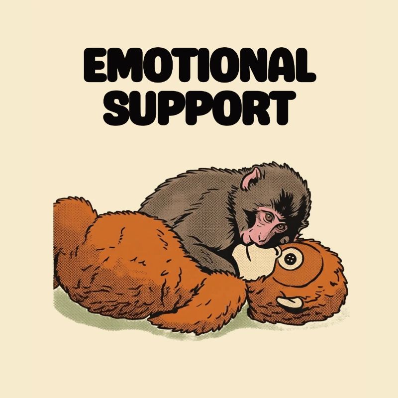 Emotional Support Baby Monkey Punch