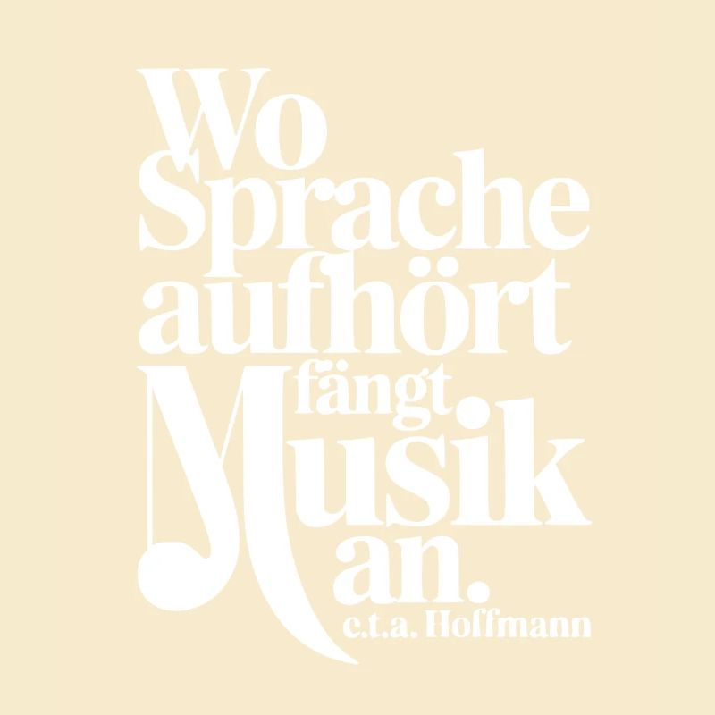 Wo Sprache Aufhört Fängt Musik An Hoffmann