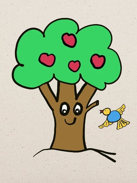 Apfelbaum Baum Natur  Vogel