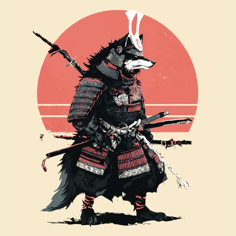 Wolf-Samurai der Morgendämmerung