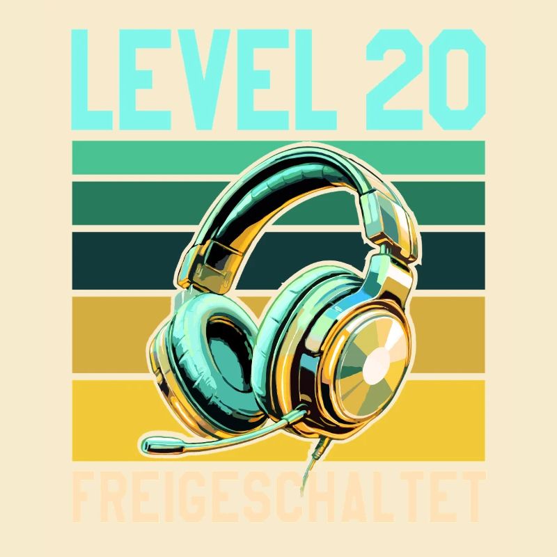 20. Geburtstag Junge Mädchen Gaming Level 20 Jahre