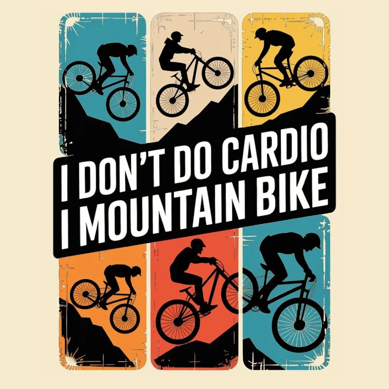 VTT, Descente, Action du cyclisme