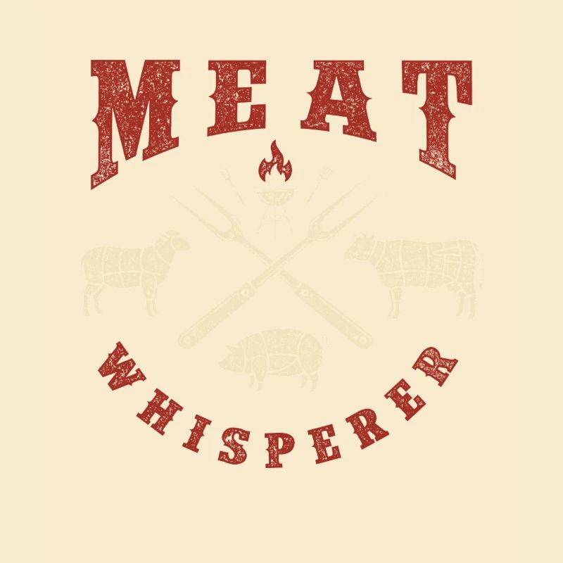 Meat Whisperer BBQ Pitmaster Humor