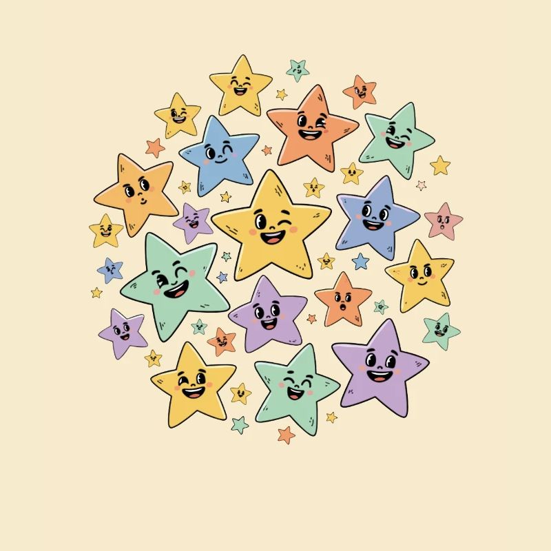 Colorful Star Explosion